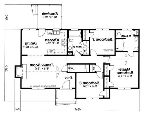 Floor Plan image of Dickens-C House Plan